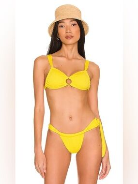 VIX Paula Hermanny Luna Bikini Set Size L Yellow